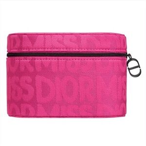 New Dior monogram Fuchsia makeup bag  Cosmetic Pouch